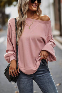 Waffle Loose Fit Top - (Asst. Colors)