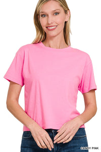 Relaxed Fit Crew Crop - Asst. Colors