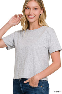 Relaxed Fit Crew Crop - Asst. Colors