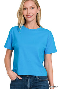 Relaxed Fit Crew Crop - Asst. Colors