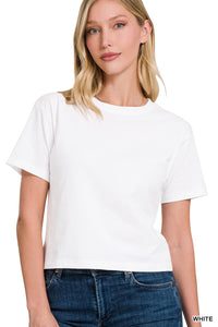 Relaxed Fit Crew Crop - Asst. Colors