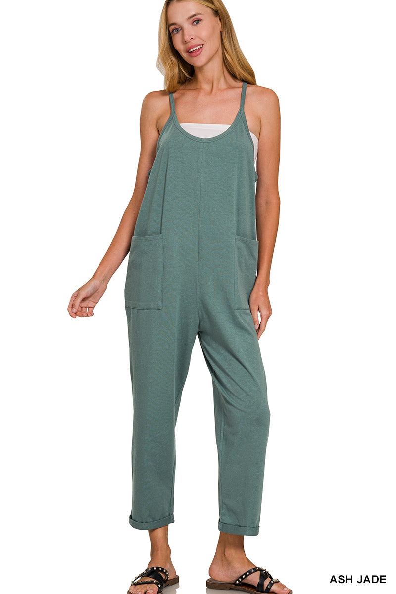 Pocketed Jumpsuit - Asst. Colors