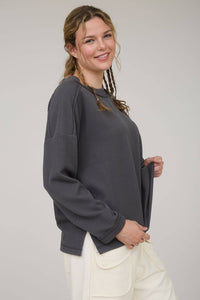 Ribbed Long Sleeve Top - Asst. Colors