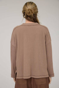 Ribbed Long Sleeve Top - Asst. Colors