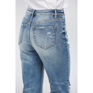 Mica Distressed Straight Jean