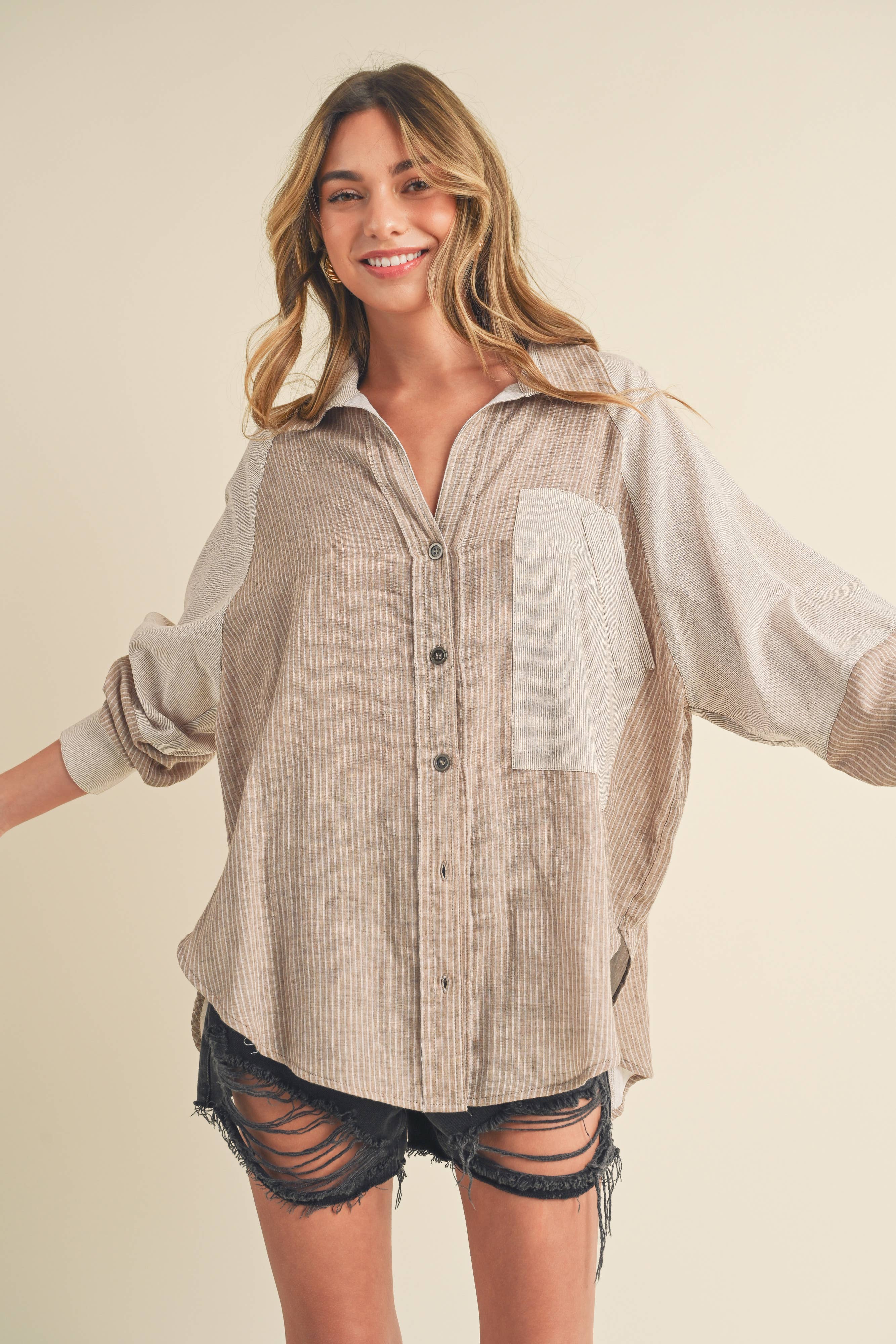 Shia Button Up Top