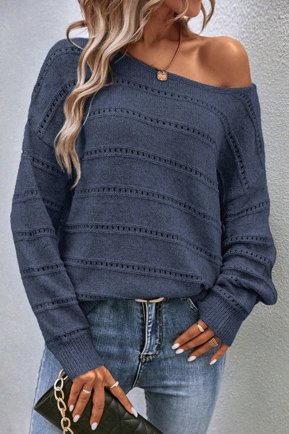 Navy Knit Sweater