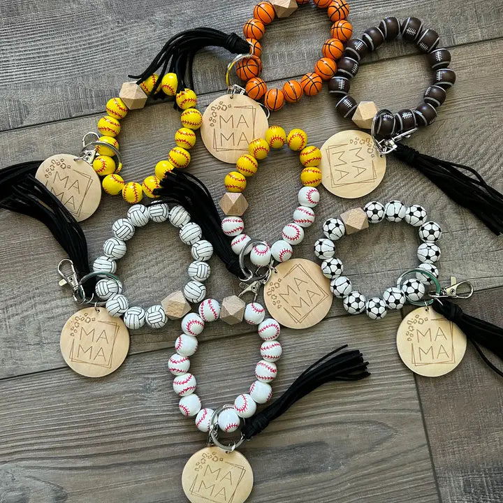 NorthWood Sports Beaded Keychains - Asst. Sports
