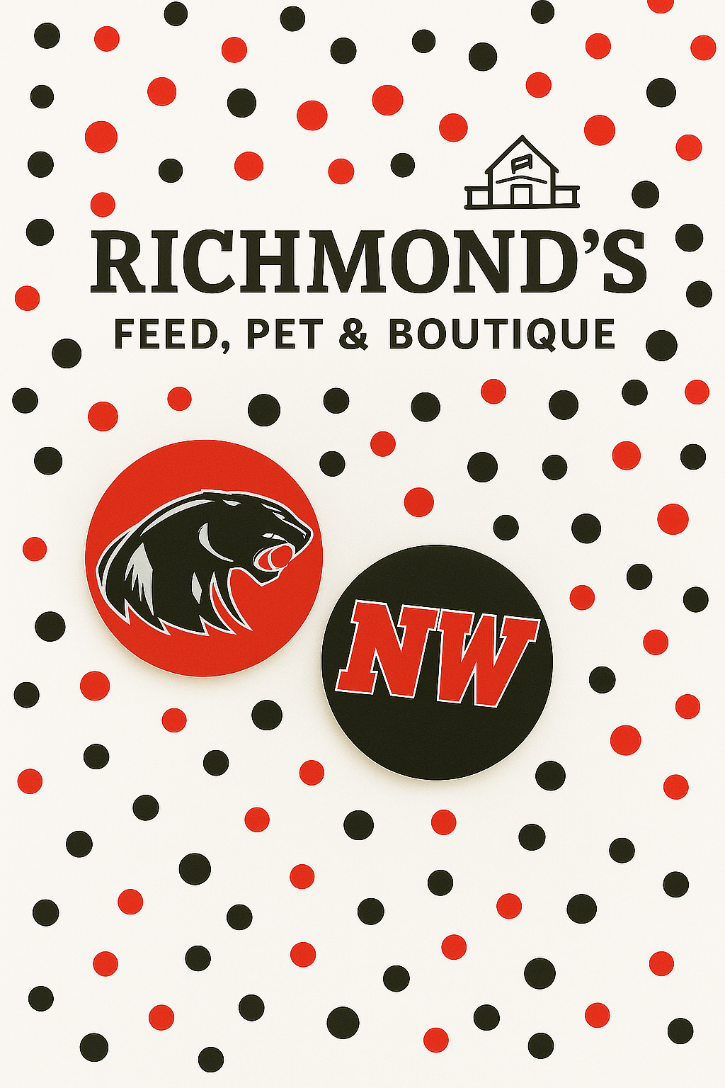 NorthWood Panthers Car Coasters