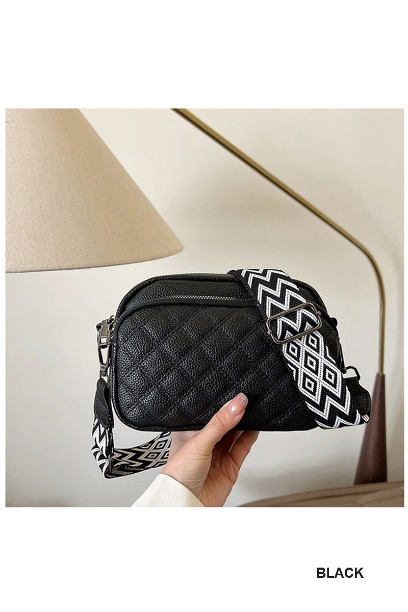 Quilted Crossbody Purse - Asst. Colors