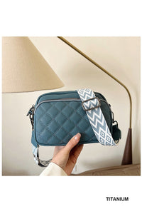 Quilted Crossbody Purse - Asst. Colors