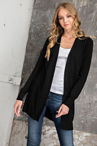 Basic Open Front Cardigans