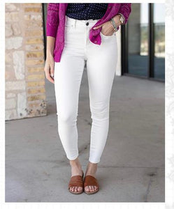 $30.00 SALE - G&L - White Non-Distressed Ankle Jeggings