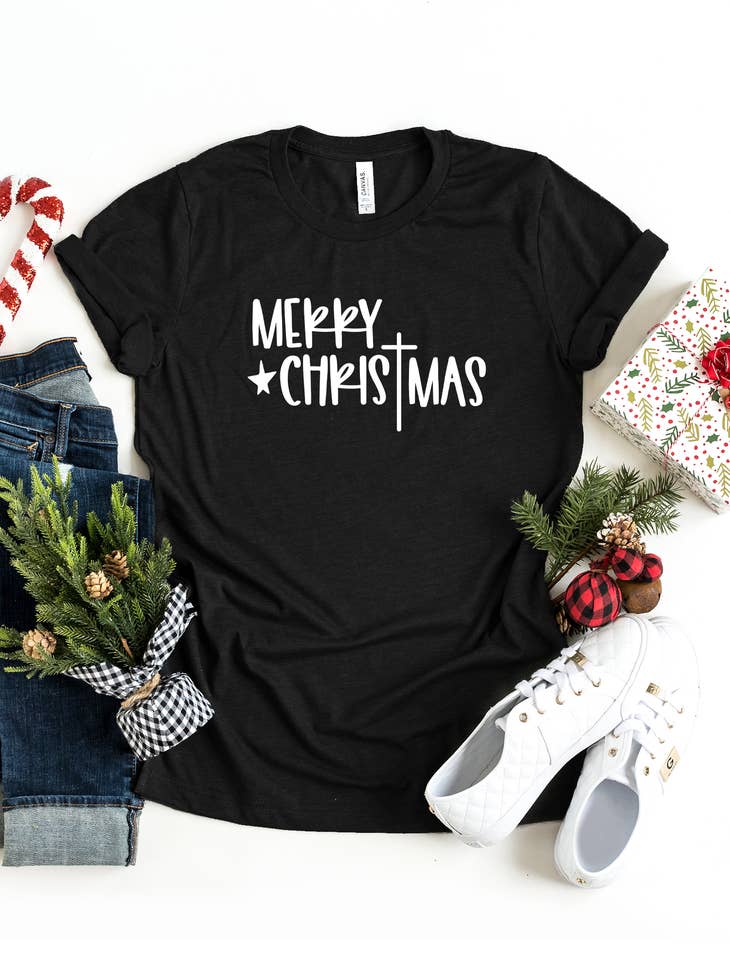 $20.00 SALE - Graphic - Merry Christmas Cross