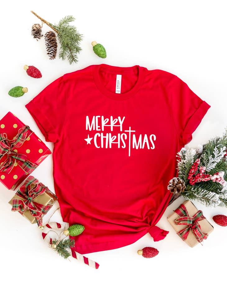 $20.00 SALE - Graphic - Merry Christmas Cross