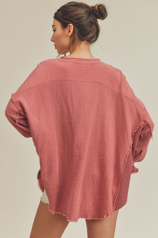 Marjorie Pullover with Buttons - Asst. Colors