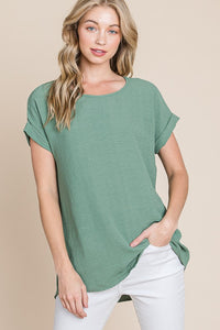 $20.00 SALE - Slub Knit Top - Asst. Colors