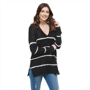 $30.00 SALE - Casper Boucle Stripe Sweater