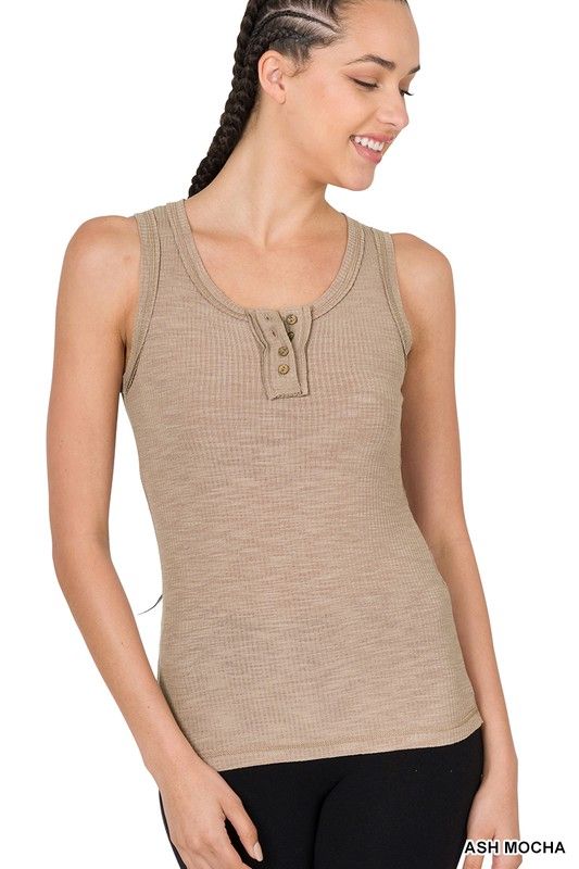 $10.00 SALE - Zenana Ribbed Tank - Asst. Colors