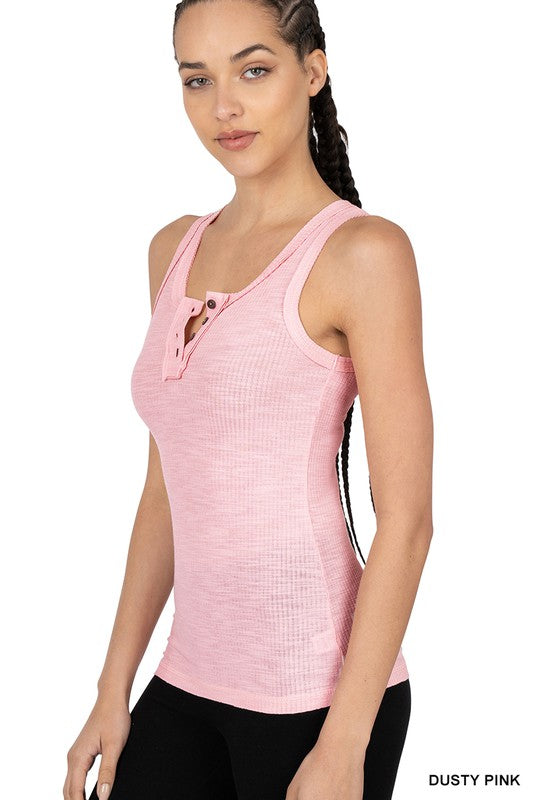 $10.00 SALE - Zenana Ribbed Tank - Asst. Colors