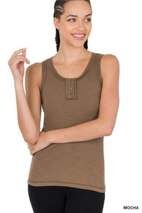 $10.00 SALE - Zenana Ribbed Tank - Asst. Colors